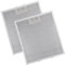 2 Pcs【320x260mm 】5-Layer Aluminum Universal Cooker Hood Filter, Aluminum Cooker Hood Filters, Mesh Hood Vent Filter Fit for Many Leading Brand，Please refer to the measurement