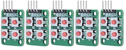 KIMISS Interruptor de Teclado de Matriz de Módulo de Teclado 2x2 Compacto para Control Eléctrico - 4 Diseño de Teclado - Teclados Numéricos