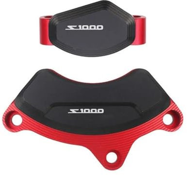 BTWSRX Motorrad Sturzschutz Sturzpads Schieber Motorrad-Rahmengleiter, Sturzpads Für S1000RR (2019–2021), Verkleidungs-Absturzschutz Crash Pads(Rot,X-1)