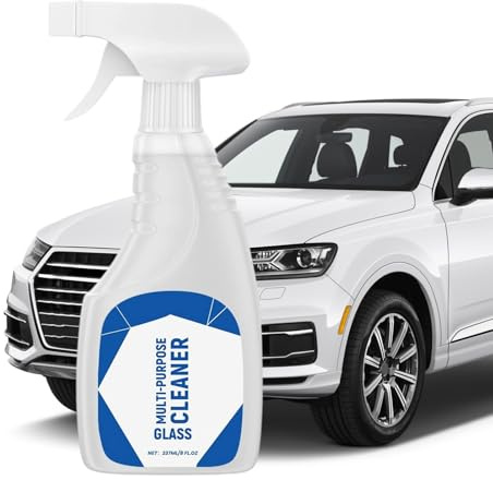 Remover pour film d'huile de verrepour voiture | 237 ml Capacité de pulvérisation brillante pour éliminer les films de verre hydrophobe en verre hydrophobe - pour les lentilles de fenêtre automobile