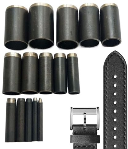 Hohllocheisen Set,15 teiliges Locheisen Set für Gürtel - Lochstempel Für Gürtel Polsterer Designer Lederhandwerk Kostümherstellung Polsterarbeiten - Schuh Taschen Bastelprojekte