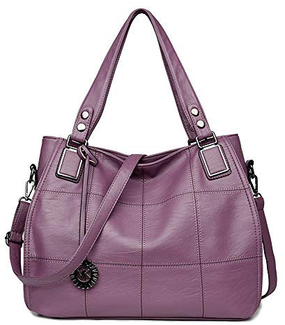 Kris Anna Hobo Sac à Main porté épaule Broderie pour Femme Violet