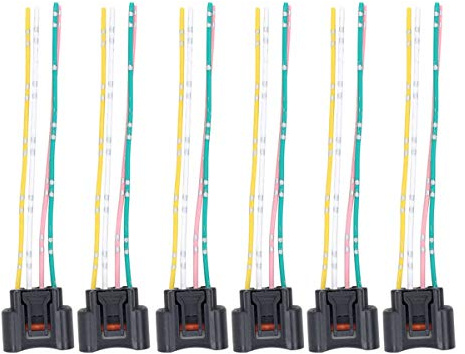 NewYall Pack of 6 Ignition Coil Connector Plug Harness Replace 90980-11885 for Chevrolet Prizm 2000-2002 Pontiac Vibe 2003-2010 Scion tC 2005-2010 Scion xB 2004-2006 2008-2015 Lexus Toyota 1998-2017