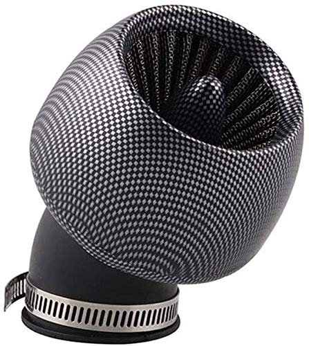 POFET 28mm-42mm Moto Filtre À Air en Fiber De Carbone Universel Filtre À Air Nettoyant pour 150cc 200cc 250cc Scooter Moto ATV - Coude