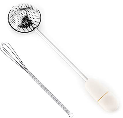 Sucrier en poudre pour farine et épices avec batteur à œufs de 17,8 cm