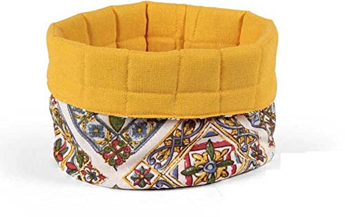 Fabric bread basket, table bread rack, decorated square fabric basket 20x20x GG-3246 (ROND)
