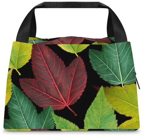 Bedruckte Lunchtasche für Damen und Herren, wiederverwendbare Lunch-Tragetaschen, isolierte Lunchbox, große Kapazität, Lunch-Behälter für Arbeit, Büro, Picknick, Reisen