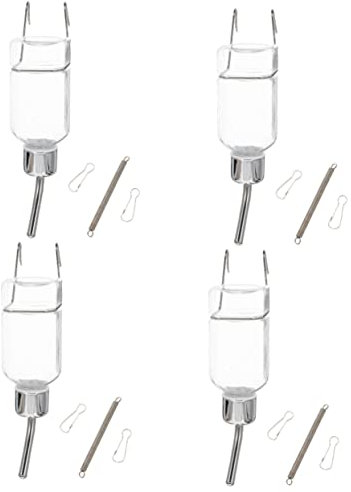 SUPVOX Lot De 4 Distributeurs Deau pour Animaux De Compagnie Bouteille Deau Portable pour Chiens Et Chats Distributeur Deau Automatique pour Chiens Design Suspendu Stable