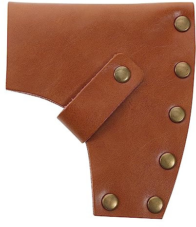 NULYLU Leather Head Protective Cover for Camping Head Protector Case Leather for Outdoor Use