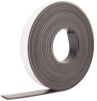 3 Meter Magnetic Tape Self Adhesive Backing - 12mm Wide, Magnetic Strips, Easy to Cut, Ideal for Flat Surfaces, Whiteboard, Fridge Organisation, Windows