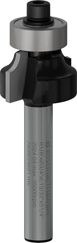 Bosch 1 fresa rotonda Pro (per legno tenero, legno duro, diametro 19 mm, accessorio professionale, fresa manuale, router)