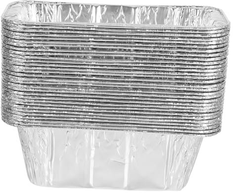 TOYANDONA 30pièces Paniers Aluminium pour Graisse Accessoires Compatibles avec Griddle Pans à Drainer Jetables pour Barbecue Plateau à Huile Aluminium pour Grillades Et Cuissons