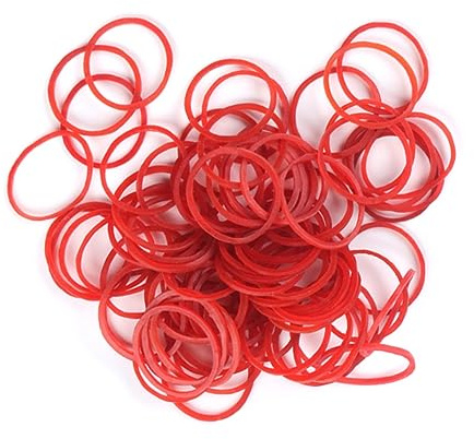 HOUDERCO 500g Strong Elastic Bands for Office Heavy Duty Stretchable Vegetable Bands