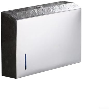 Montierter Toilettenpapierhalter mit Schublade, Taschentuchbox aus Edelstahl, wasserdicht und starke Tragfähigkeit, geeignet für Badezimmer- und Hotelumgebungen (Silber)