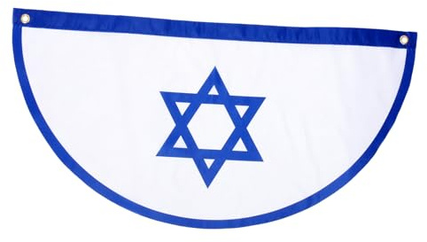 SHINEOFI Bandiera Israele da Giardino Resistente alle Intemperie Leggera e Portatile Decorazione Patriottica per Esterni e Festival