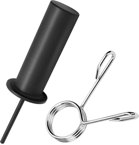 PEESHON Perno per Pacco Pesi, Ricambio per Perno Pesi con Anello a Molla, Gym Pin, Accessorio per Macchine Fitness per Palestra di Casa Macchina a Cavo (8mm×110mm)