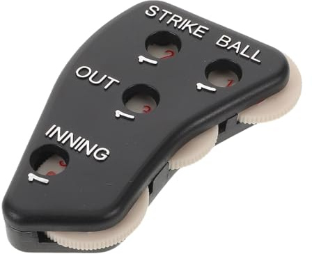 Sosoport Baseball Schiedsrichter Klickerzähler Mechanisch Wetterfester Outdoor Pitch und Punktzähler mit Großer Anzeige Kompakter Baseball Clicker für Trainer und Jugendspiele