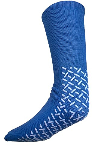 PrimeMed XXXL Blue Slip Stop Socks (4 Pairs) (Extra Wide Bariatric) (XXXL) (Triple Extra Large)