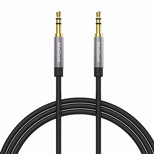 MaGeek 3.5mm Audio Aux Cable, (2.0m / 6.6ft) Long Male to Male Auxiliary Audio Cable for Beats Headphones, iPhone, iPod, iPad, Car, Home Stereo, or any Audio Device with 3.5mm Aux Port (Black)