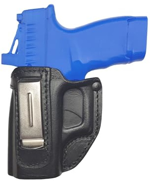 VlaMiTex IWB Leder Holster für Glock 43 / Sig Sauer P365 / Springfield Hellcat (IWB 2Li - Links)