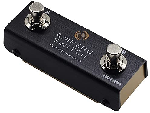 HOTONE Dual Footswitch Pedal Momentary 2-Way Pedal Fußschalter Regler Ampero Switch 6,35 mm