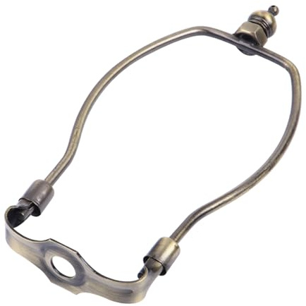 SOLUSTRE Heller Harfenhalter Lampe Halter Bronze Horn Rahmen Lampe Halterung Einstellbar Kit Geeignet für Tisch Leuchte Schreibtisch