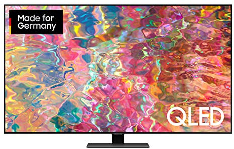 Samsung QLED 4K Q80B 55 Zoll Fernseher (GQ55Q80BATXZG, Deutsches Modell), Quantum HDR 1500, Quantum Prozessor 4K, Dolby Atmos, Smart TV [2022]