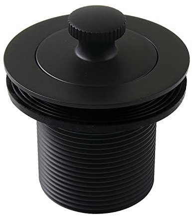 Kingston Brass DLT17MB Sifone Vasca da Bagno, Realizzato per abbinare lo scarico della vasca da sollevamento e rotazione da 1-1/2'' con filettatura del corpo da 1-3/4'', nero opaco