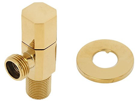 Clapet anti-retour en laiton, vanne de contrôle du débit d'eau, vanne d'angle de robinet d'arrêt d'eau chaude/froide en laiton, accessoire de douche