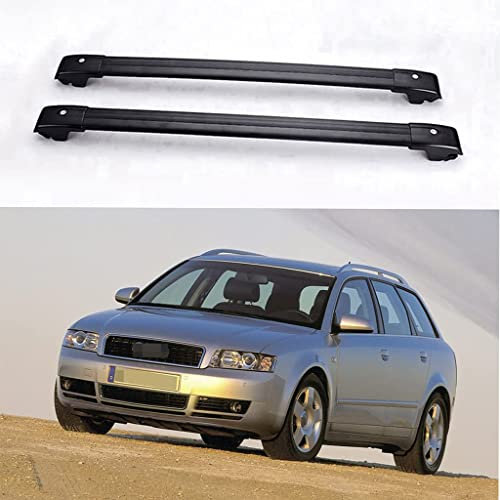 HOWENG Auto-Dachträgerstangen Querträger Aluminium,für Audi A4 Avant (8ED, B7) 2004-2008 Auto-Querträger Dachgepäckträger Oberer Frachttransportträger Fahrradhalterung