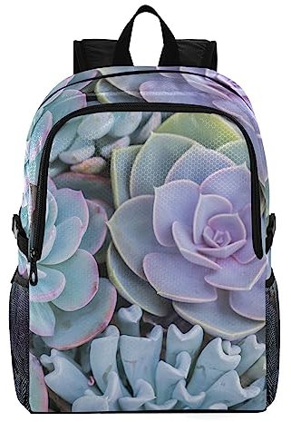 Vnurnrn Mucha Carne De Cactus Jardín Botánico Decoración Mochila Plegable Impermeable Ligera Niñas De Estudiantes Mochilas para Viajes Niños