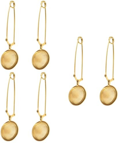 BESTonZON 6stücke Teiliges Teesieb Aus Edelstahl Hochwertiger Teefilter Für Haushalt Und Büro Goldene Farbe Für Teeliebhaber Und Unterwegs