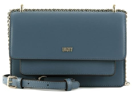 DKNY Women's Bryant Chain Flap Crossbody, Coastal Blue, One Size