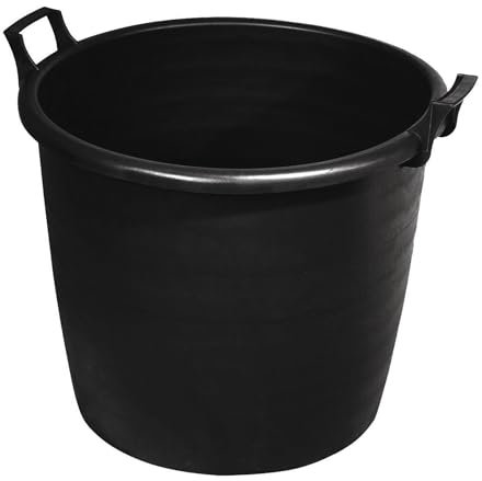 NG NICCOLAI VASO TINOZZA MASTELLO CON MANICI E FORI PER ORTO G IARDINAGGIO E VIVAISMO VARIE MISURE 100% PVC RICCLATO (LT 80 (Ø 60/55 cm - H. 41 cm))