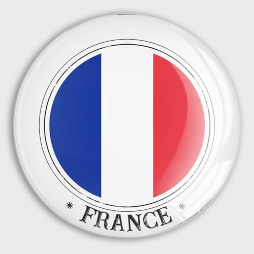 Evans1nism Imanes magnéticos para nevera, bandera de Francia, para nevera, bandera patriótica, imanes fuertes de cristal, para vacaciones, bonitos imanes decorativos para oficina, cocina, taquilla