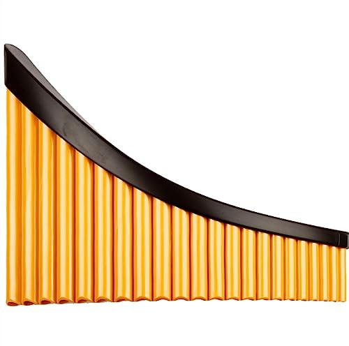 22 Röhren G-Taste Panflöte ABS-Kunststoff Pan Pipes Goldfarbe Anfänger Panflöte (Color : Gold left hand)