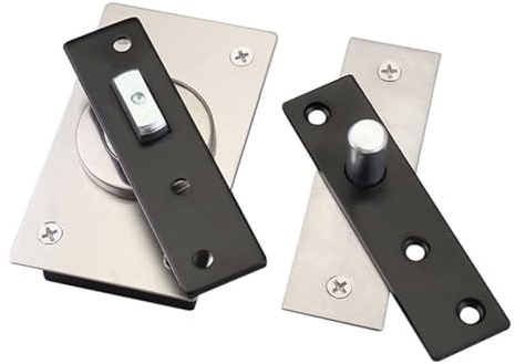 WAZUBC Bisagra Pivotante de Puerta, Rotación de 360 Grados Bisagras Pivotantes Ocultas Resistentes para Muebles y Gabinetes