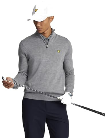 Lyle & Scott Mid Knits Golf Quarter Zip Merino Jumper