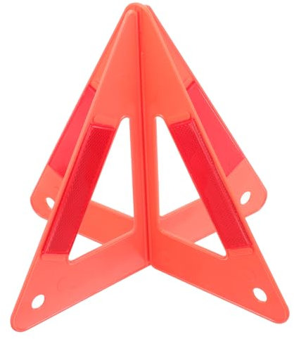 iplusmile Kit De Sécurité Routière Réfléchissant Panneau D'avertissement Routier Pour Voiture, Triangle Triangulaire Compact Et Plastique Robuste, Usage Urgence Voiture Et Assistance Routière