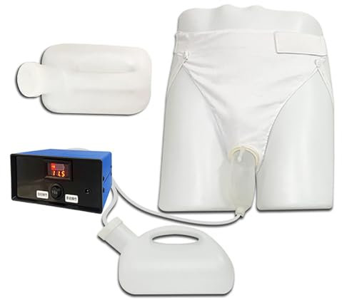 Urinario eléctrico Reutilizable con colector de orina para Hombres Mayores, diseño antifugas, Dispositivo para incontinencia Masculina con Cinturilla elástica y sin Olor