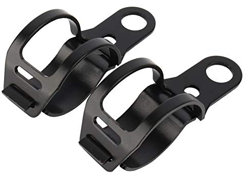Motorrad-Blinker Halterung, Blinker-Kit, 30 Bis 43mm Gabel-Verlagerung Klemmen Schwarz HNH