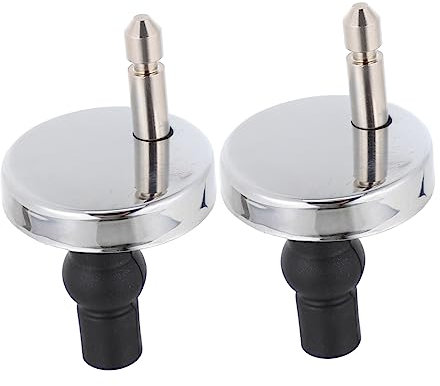 DECOMELODY Bisagras de Asiento de Inodoro de Aleación de Zinc Kit de Fijación Bisagra de Liberación Rápida Accesorios para Asientos de Inodoro Aplicables 2 Piezas para Baño Doméstico