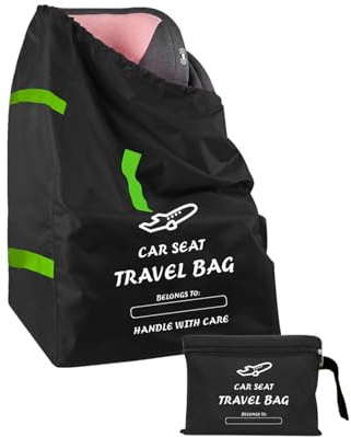 Vdaxvme Reisetasche für Flugzeuge mit verstellbarem Kordelzug, Oxford-Stofftasche für Babyschalen
