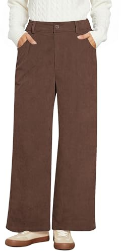 Vetinee Damenhose Damen Cordhose Braun Braun M