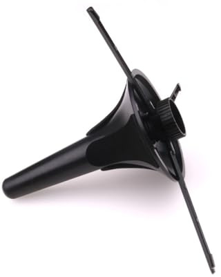 Toyvian Support Trépied Pliable pour Trompette Base Métallique Stable Protection Feutrine Noire Accessoire Portable pour Instruments à Vent