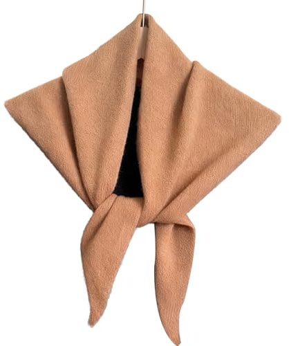 Generisch Bufanda triangular para mujer, envoltura cálida para la cabeza, bandana de lana, para otoño e invierno y boda, viaje, cumpleaños, caqui, Siehe Beschreibung