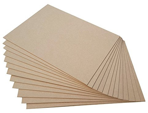 Pack of 10 MDF Blank Sheets 3mm Thick, A5, A4 & A3 Size, Safe for Laser and Pryography… (A4 (297x210mm))