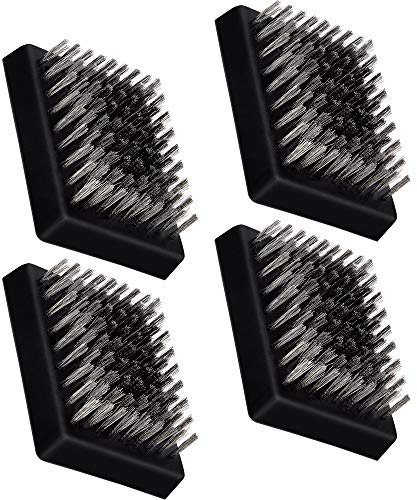 8,4 cm x 6,3 cm Grillbürste Ersatzköpfe 4er Set, Leonyo Grill Reinigungsbürste Austauschbare Köpfe, Grillreiniger Nachfüllung