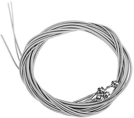 Eujgoov Bass Saiten 1/1.4/2/2.5mm E-Bass Saiten Glatte 4-Saiter Bass Saiten