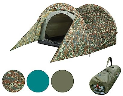 Grand Canyon Unisex – Erwachsene Robson 2 Camouflage Zelt, Normal